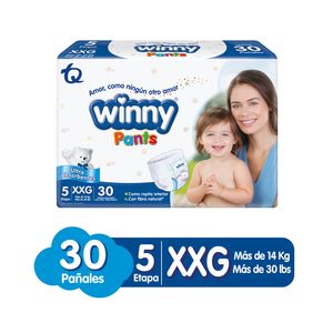 PAÑALES WINNY PANTS ETAPA 5 BOLSA X 30 UNDS