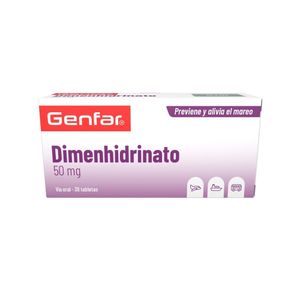 DIMENHIDRINATO TABLETAS 50 MG