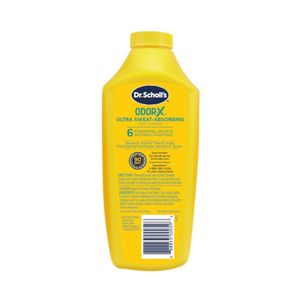 DR SCHOLL´S POLVOS PARA PIES ULTRA ABSORBENTES ODOR-X FRASCO 198 G