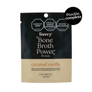 SAVVY BONE BROTH POWER VAINILLA CARAMELO SACHET 25 G