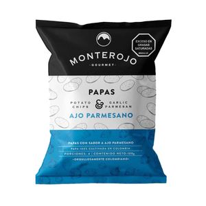 MONTE ROJO PAPAS AJO PARMESANO PAQUETE 100 G