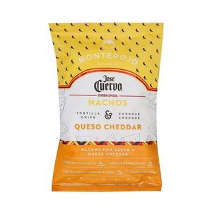 MONTE ROJO NACHOS JOSE CUERVO QUESO CHEDDAR PAQUETE 140 G