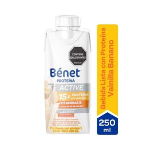 BENET ACTIVE LIQUIDO VAINILLA BANANO FRASCO 250 ML