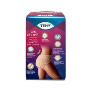 ROPA INTERIOR TENA PANTS DISCREET NUDE TALLA L BOLSA X 8 UNDS