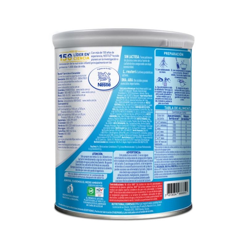 Fórmula para Lactantes NAN Expert Pro Sin Lactosa, 0 a 12 Meses, 400g