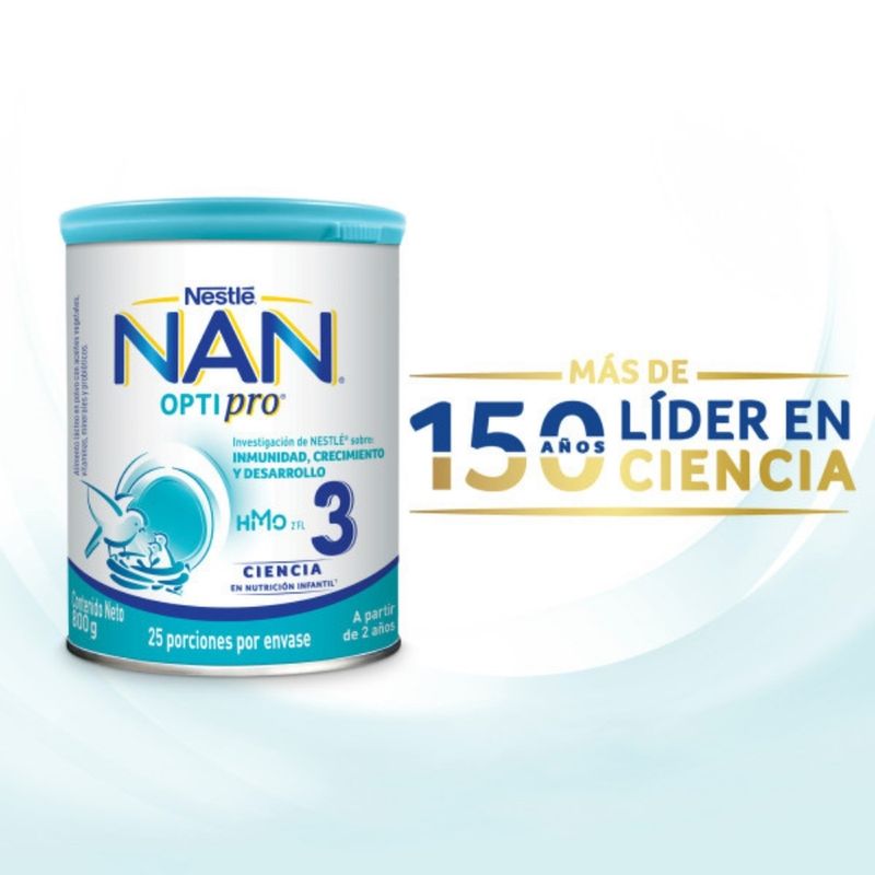 NAN SUPREME HMO 3 POLVO LATA 800 G - Farmacia Pasteur - Medicamentos y  cuidado personal