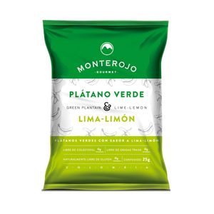 MONTE ROJO PLATANOS VERDES LIMA LIMON BOLSA 25 G