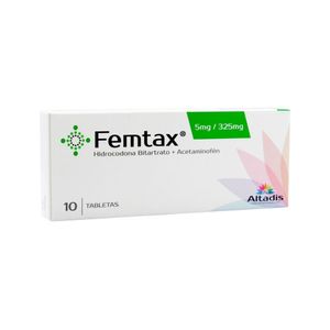 FEMTAX TABLETAS 5MG /325 MG CAJA X 10 UNDS