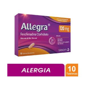 ALLEGRA TABLETAS 120 MG