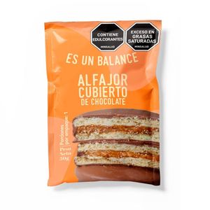 ES UN BALANCE ALFAJOR CUBIERTO DE CHOCOLATE BOLSA 65 G