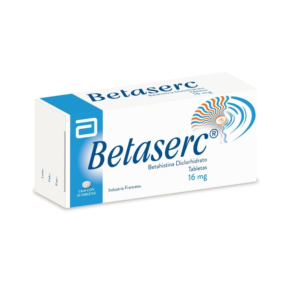 BETASERC TABLETA 16 MG CAJA X 30 UNDS - Farmacia Pasteur - Medicamentos ...