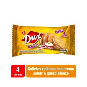 GALLETAS DUX RELLENA QUESO BLANCO FRACCION 36 G