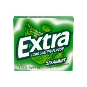 GOMA DE MASCAR WRIGLEY EXTRA SPEARMINT 40.5 G X 1 UND