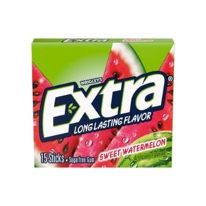GOMA DE MASCAR WRIGLEY EXTRA SWEET 40.5G WATERMELON X 1 UND