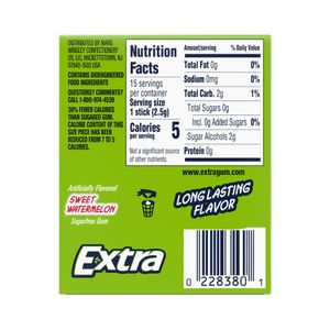 GOMA DE MASCAR WRIGLEY EXTRA SWEET 40.5G WATERMELON X 1 UND