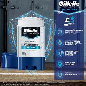DESODORANTE GEL GILLETTE CLEAR CW BARRA 113 G