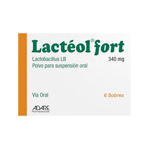 LACTEOL FORT SOBRES 340MG POLVO CAJA X 6 UNDS
