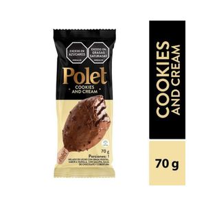 PALETA POLET CREM HELADO COOKIES AND CREAM BOLSA 70 G
