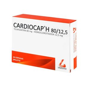 CARDIOCAP H (RG) CAPSULAS 80 MG/12.5 MG