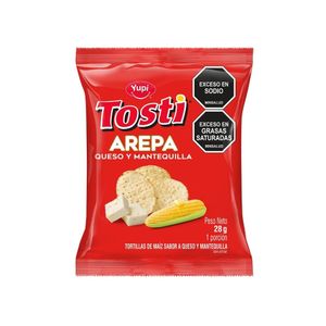 PASABOCAS YUPI TOSTI AREPA 28 G
