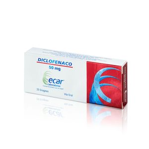 DICLOFENACO TABLETAS RECUBIERTAS 50 MG CAJA X 20 UNDS
