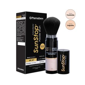 SUNSTOP POWDER BRUSH POLVO SPF 50+ TRANSLUCIDO FRASCO 5 G