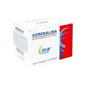 ADRENALINA AMPOLLAS 1 MG