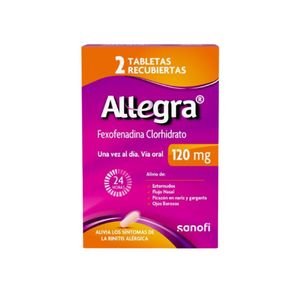 ALLEGRA X 2 TABLETA 120 MG