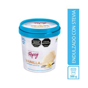 HELADO POPSY ENDULZADO CON ESTEVIA VAINILLA TARRO 300 G
