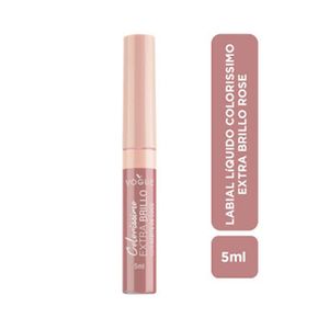 LABIAL LIQUIDO VOGUE COLORISS EXTRA BRILLO ROSE TUBO 5 ML