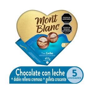 CHOCOLATINA MONTBLANC BOMBOM 67.5 G TRES LECHES BOLSA X 1 UND
