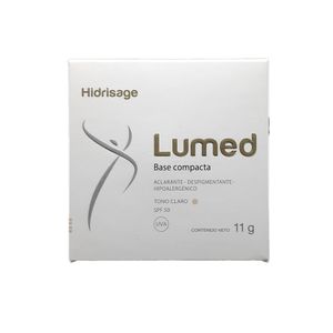 LUMED HIDRISAGE PIEL CLARA BASE COMPACTA CAJA 11 G