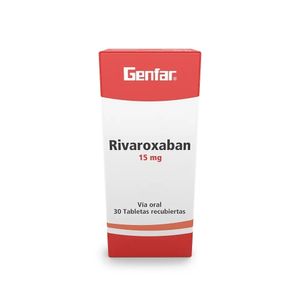 RIVAROXABAN GENFAR (RG) TABLETAS RECUBIERTAS 15 MG