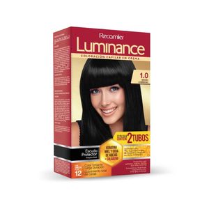 TINTURA LUMINANCE KIT DOBLE TUBO 1.0 NEGRO LUMINOSO CAJA X 1 UND