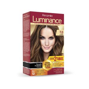 LUMINANCE KIT DOBLE TUBO 7.0 RUBIO MEDIANO CAJA X 1 UND