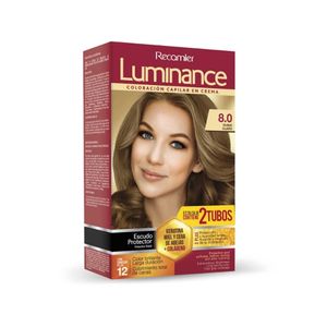 LUMINANCE KIT DOBLE TONO 8.0 RUBIO CLARO CAJA X 1 UND