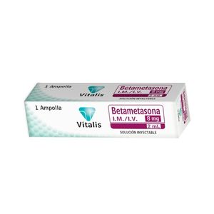 BETAMETASONA VITALIS SOLUCION INYECTABLE 8 MG/2 ML