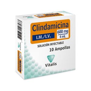 CLINDAMICINA VITALIS SOLUCION INYECTABLE 600 MG/4 ML