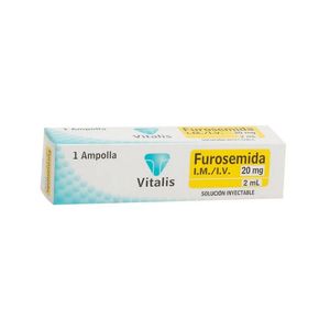 FUROSEMIDA VITALIS SOLUCION INYECTABLE 20 MG/2 ML CAJA X 1 UND