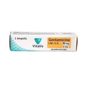 GENTAMICINA VITALIS SOLUCION INYECTABLE 80 MG/2 ML CAJA X 1 UND
