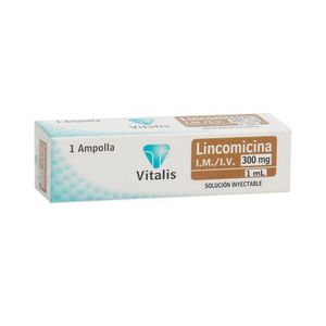 LINCOMICINA VITALIS SOLUCION INYECTABLE 300 MG/1 ML CAJA X 1 UND
