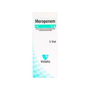 MEROPENEM VITALIS (RG) POLVO PARA RECONSTITUIR 1 G CAJA X 1 UND