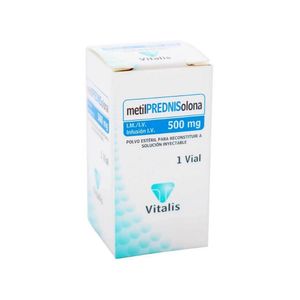 METILPREDNISOLONA VITALIS (RG) POLVO PARA INYECTABLE 500 MG CAJA X 1 UND