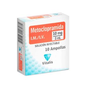METOCLOPRAMIDA VITALIS SOLUCION INYECTABLE 10 MG/2 ML