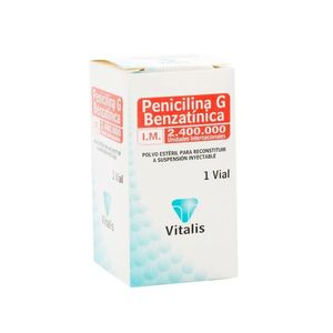 PENICILINA G BENZATINICA POLVO PARA INYECTABLE 2.400.000 U.I CAJA X 1 UND