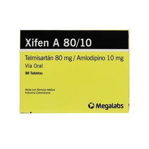XIFEN A (RG) TABLETAS 80/10 MG