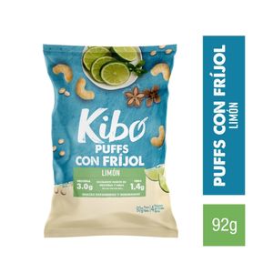 PUFFS FRIJOL KIBO LIMON BOLSA 92 G