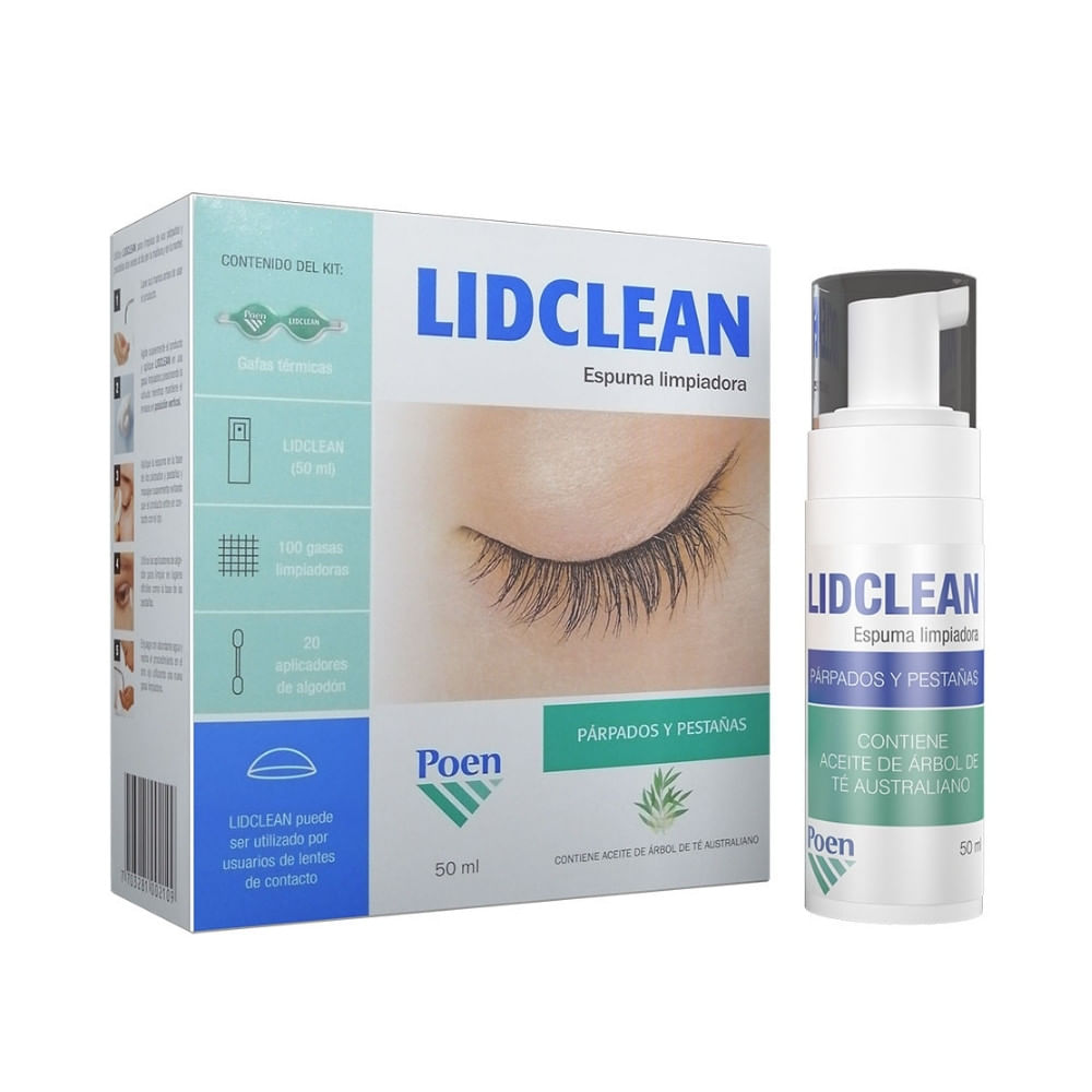 LIDCLEAN KIT ESPUMA LIMPIADORA CAJA 50 ML - Farmacia Pasteur ...