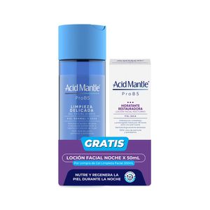 LIMPIADOR FACIAL GEL ACID MANLTE PROB5 GRATIS LOCION FACIAL NOCHE 200ML+50ML