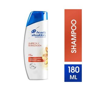 SHAMPOO HEAD & SHOULDERS LIMPIEZA Y REVITALIZACIÓN FRASCO 180 ML